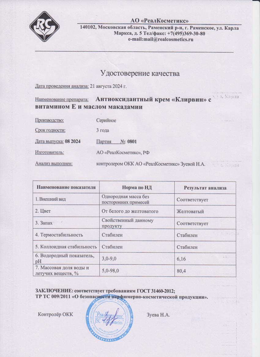 Паспорт №0820240801